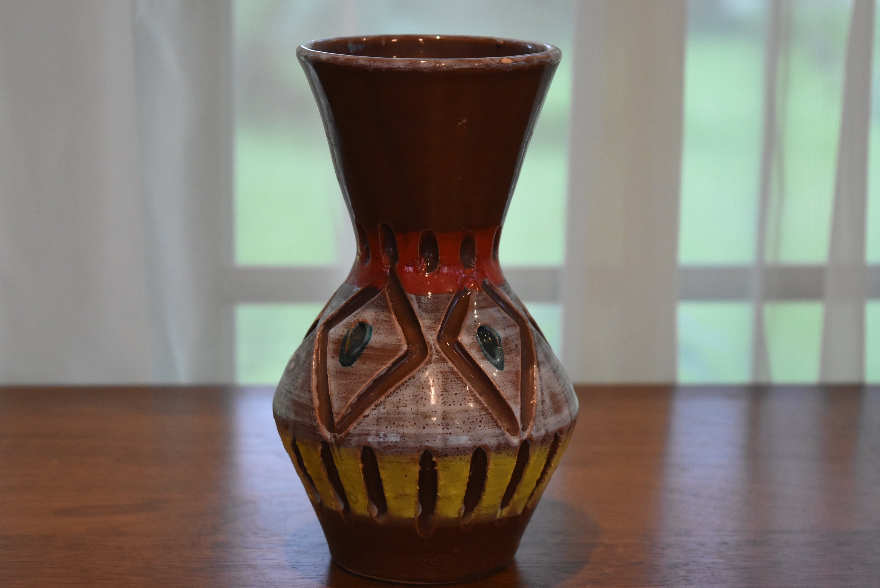 Funky Italian MCM Handmade Ceramic Vase