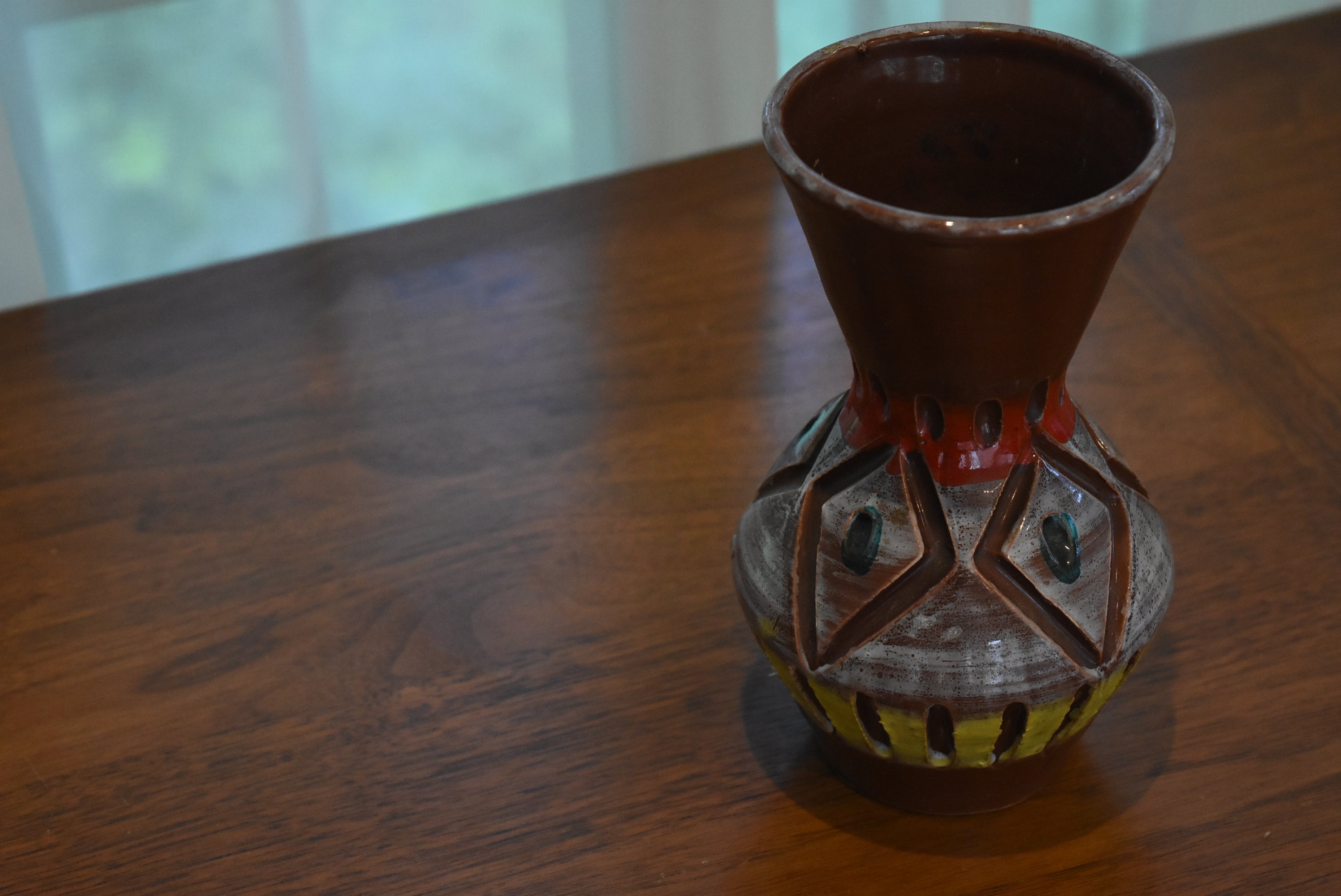 Funky Italian MCM Handmade Ceramic Vase