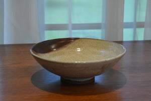 Handmade Glazed Ceramic Footed Bowl