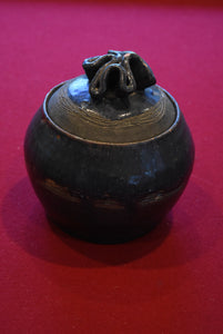 Vintage Handmade Lidded Ceramic Bowl