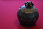 Vintage Handmade Lidded Ceramic Bowl
