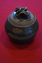 Vintage Handmade Lidded Ceramic Bowl