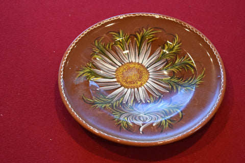 Pfronter Keramik - Vintage Floral Painted Ceramic Plate