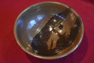 Handmade Glazed Ceramic Footed Bowl