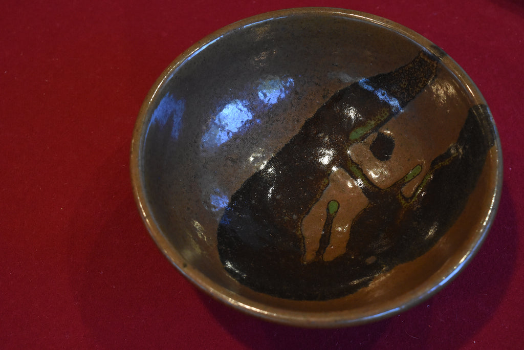 Handmade Glazed Ceramic Footed Bowl