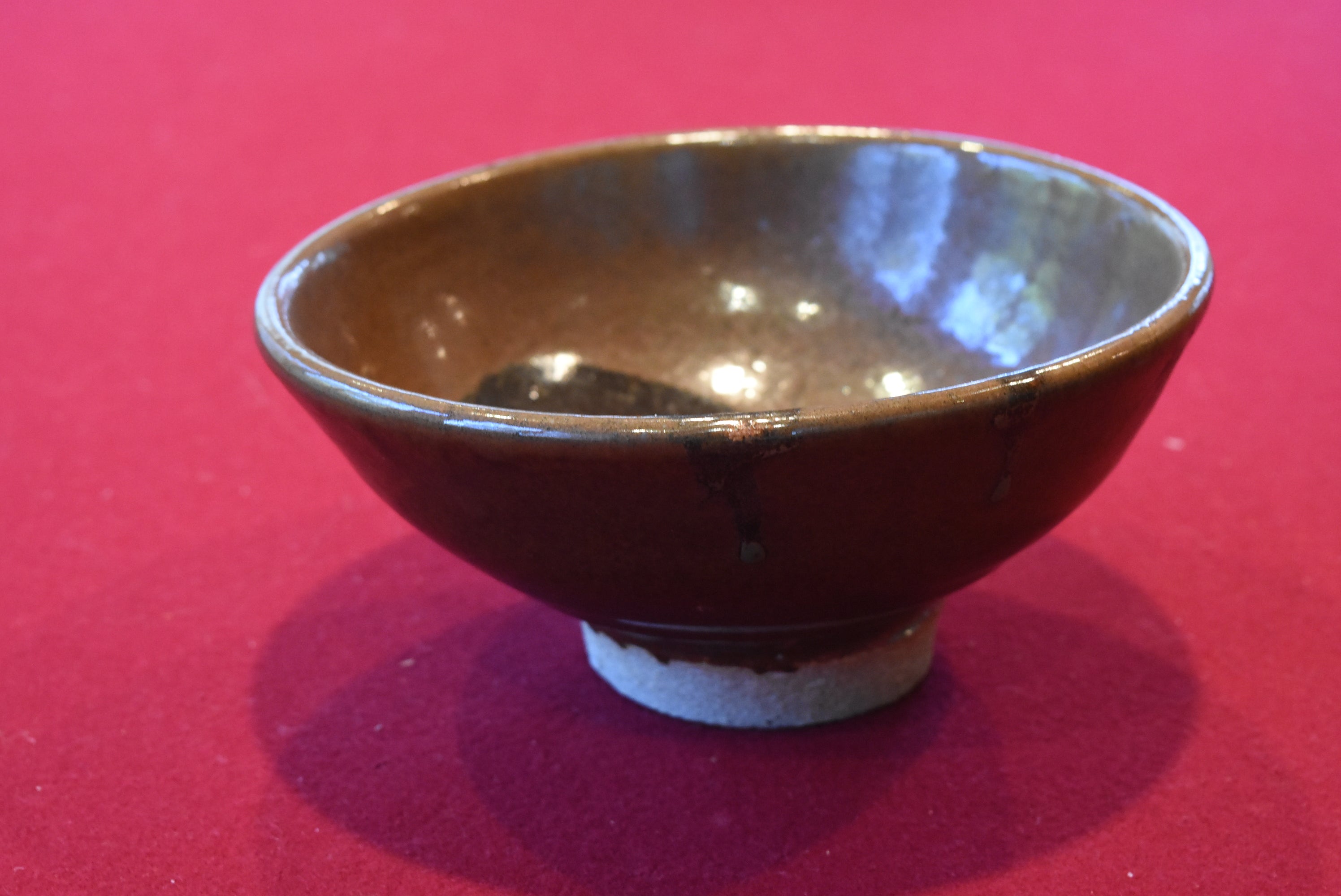 Handmade Glazed Ceramic Footed Bowl