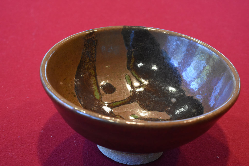 Handmade Glazed Ceramic Footed Bowl