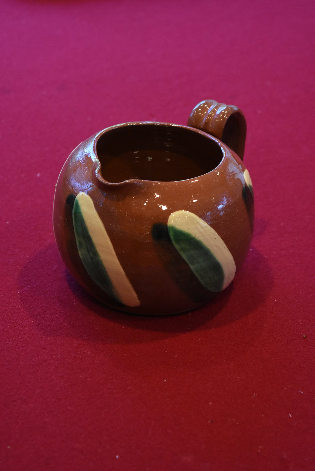 Dorothy Long - Vintage Handmade Ceramic Redware Creamer