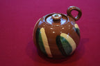Dorothy Long - Vintage Handmade Ceramic Redware Sugar Bowl