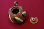 Dorothy Long - Vintage Handmade Ceramic Redware Sugar Bowl