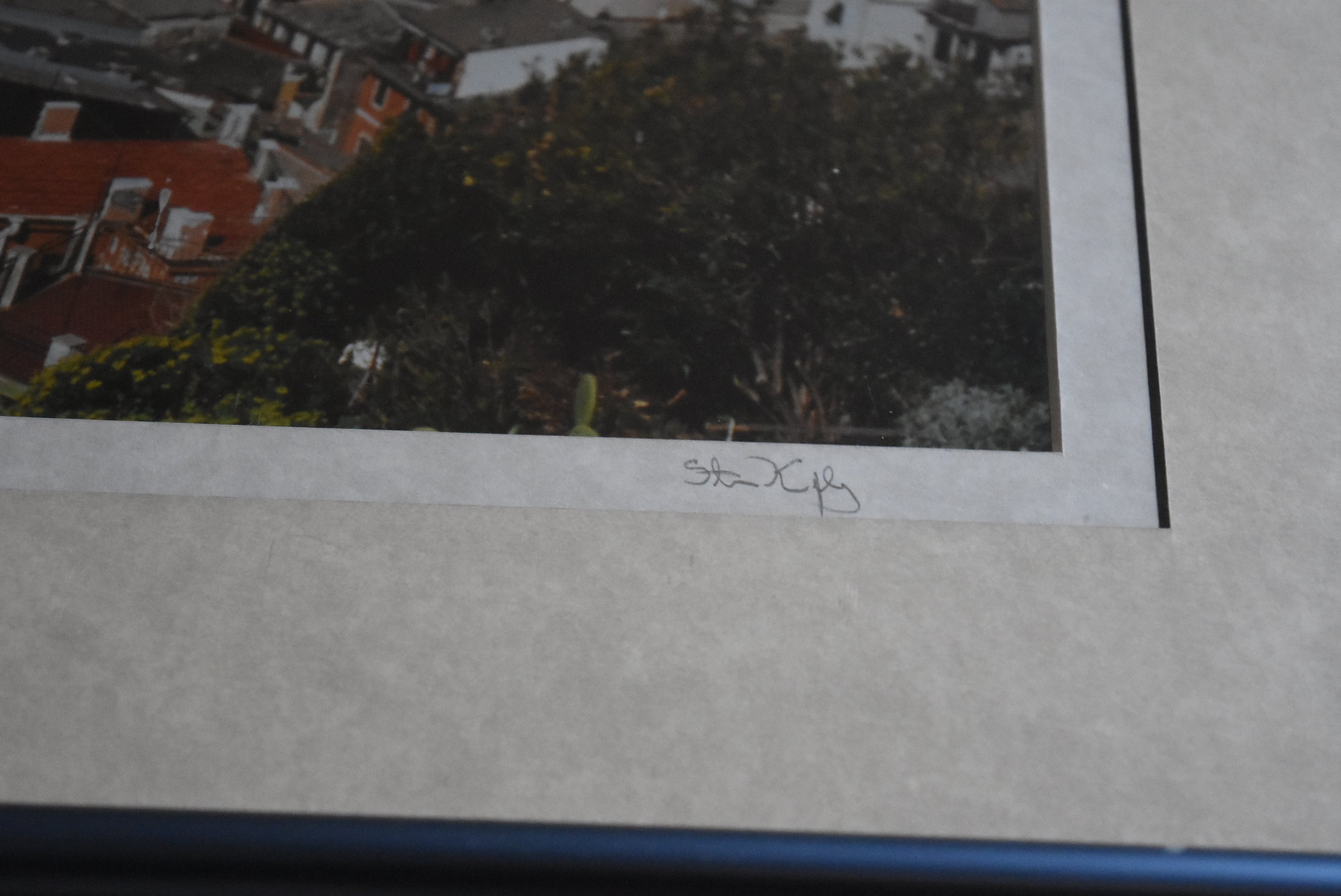 Framed Photograph 'Vernoza in Cinqueterre' Italy
