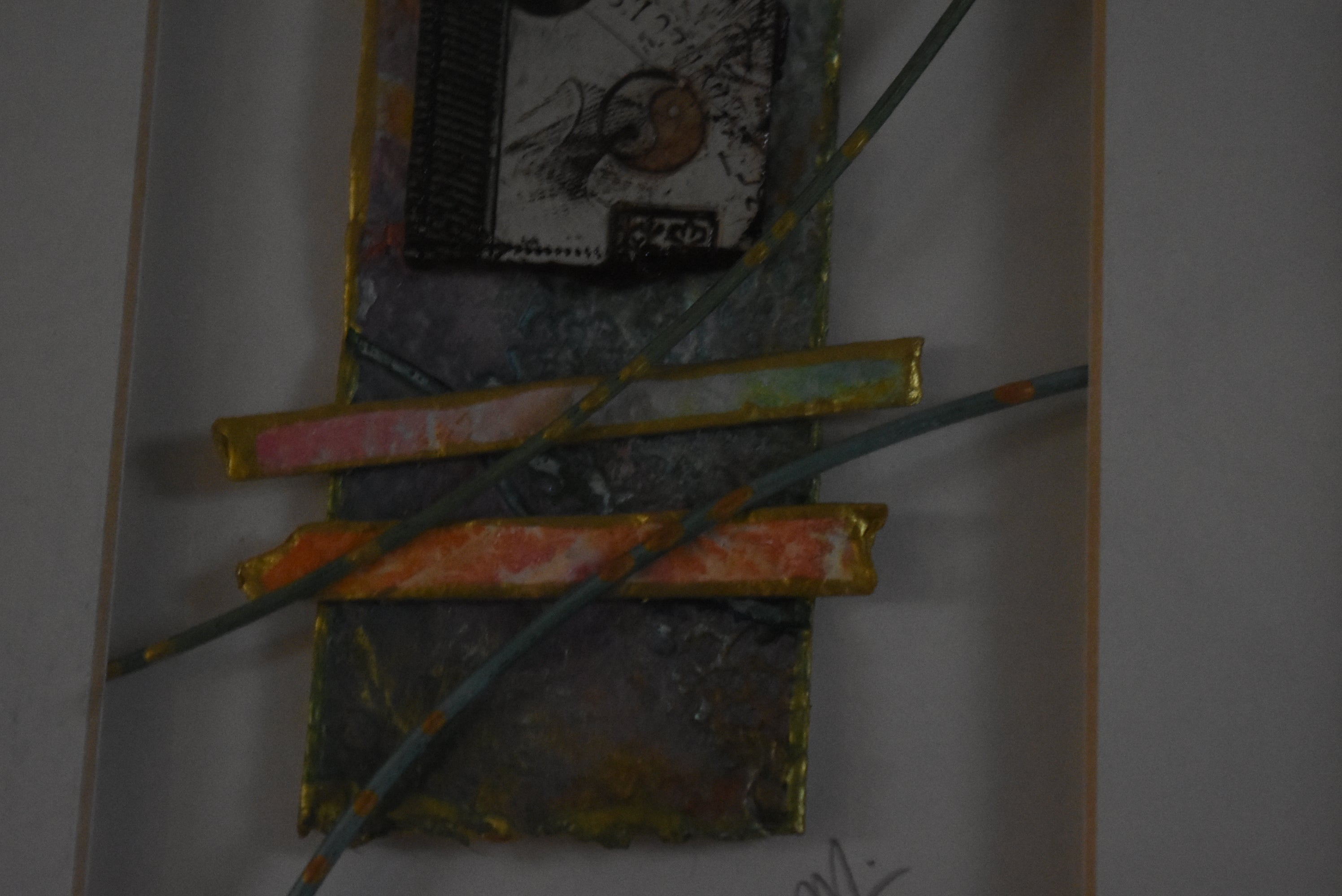 Modern Art Assemblage in Shadow Box