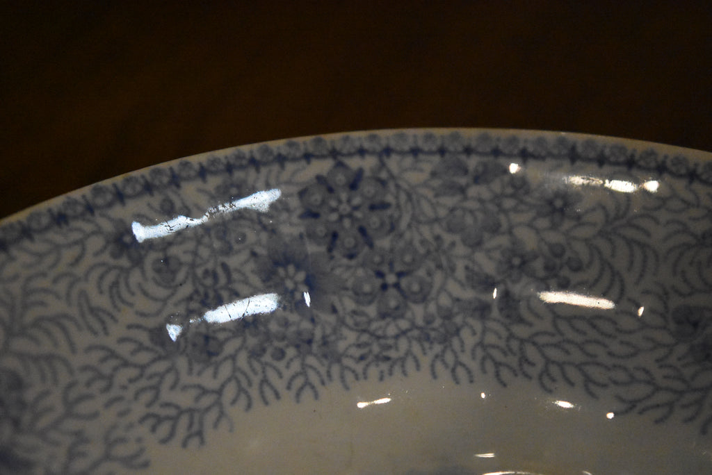 J. Heath & Co. - Antique Staffordshire Transferware "Lombardy" Ceramic Bowl