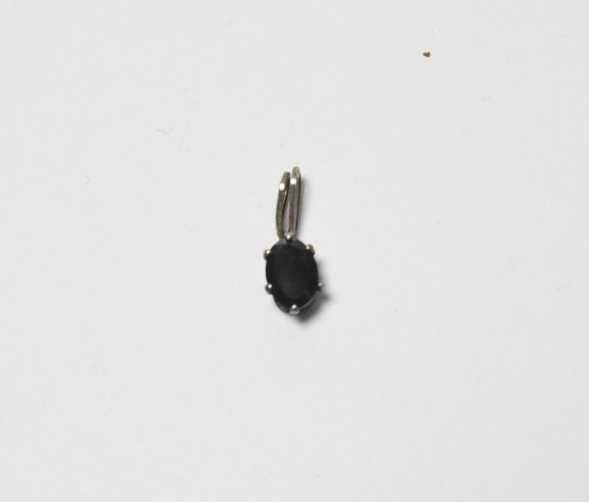 Small Marquise Cut Dark Tourmaline Pendant