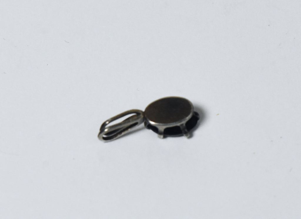 Small Marquise Cut Dark Tourmaline Pendant
