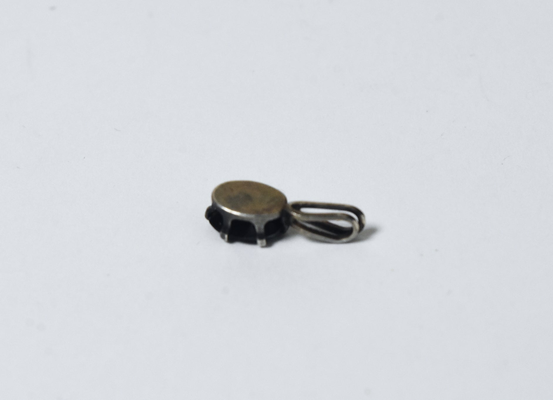 Small Marquise Cut Dark Tourmaline Pendant