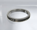 Sterling Silver Crystal Band - Size 7