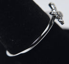 Diamonds Butterfly Sterling Silver Ring - Size 9