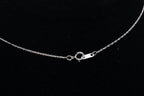 Sterling Silver Diamond Pendant on Sterling Silver Chain Necklace - 18"