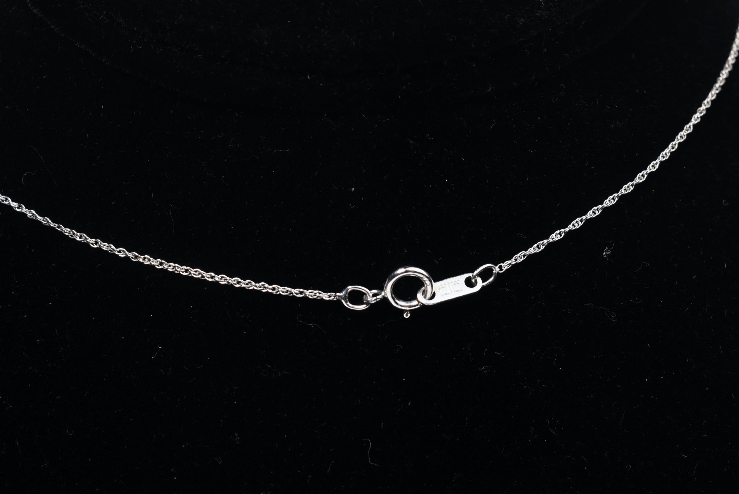 Sterling Silver Diamond Pendant on Sterling Silver Chain Necklace - 18"