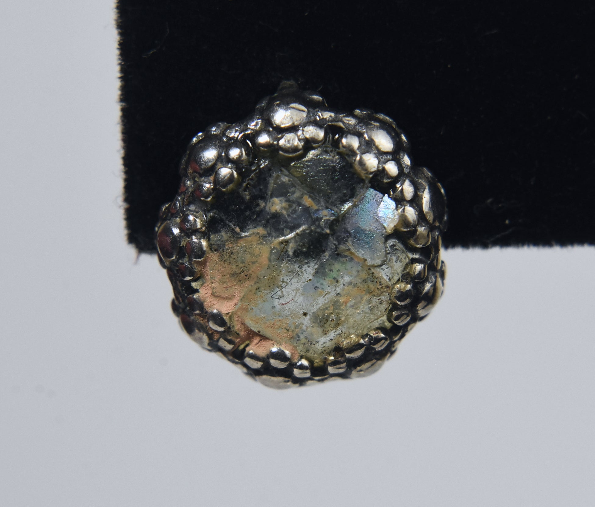 Sterling Silver Dichroic Glass Stud Earrings