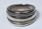 Vintage Handmade Sterling Silver Band - Size 8.75