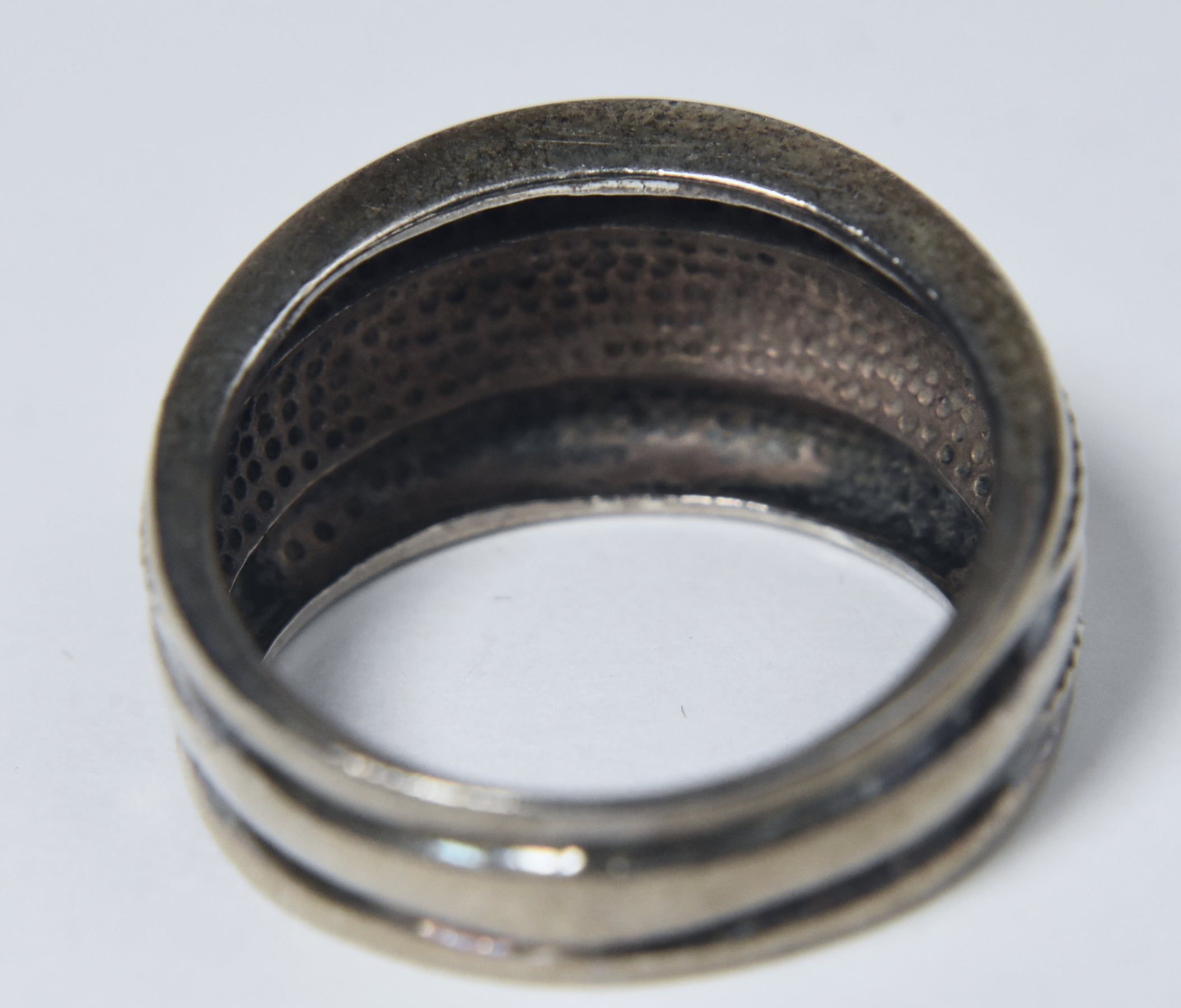 Vintage Handmade Sterling Silver Band - Size 8.75