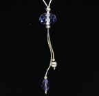 Dyadema - Italian Sterling Silver Amethyst Lariat Necklace