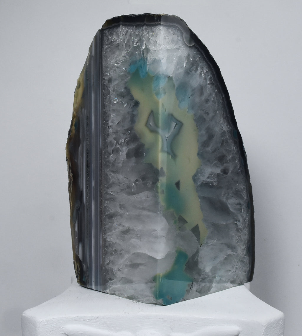 Dyed Onyx Stone Bookend