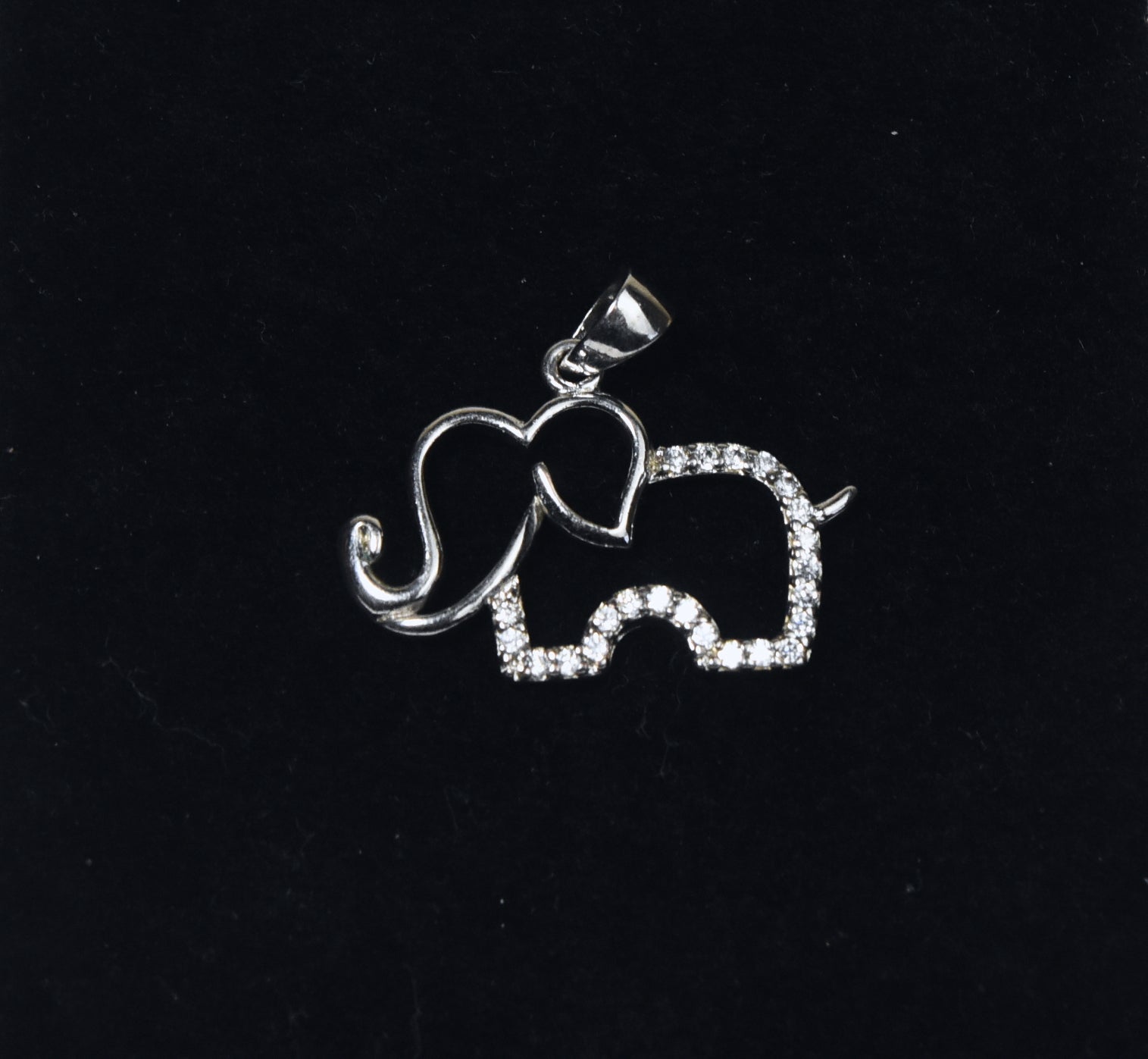 Silver Tone Elephant Pendant
