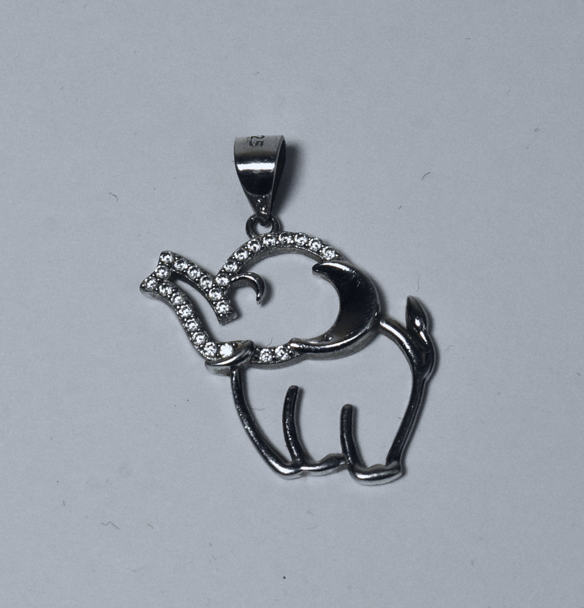 Sterling Silver Elephant Pendant