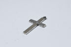 Vintage Sterling Silver Engraved Design Cross Pendant
