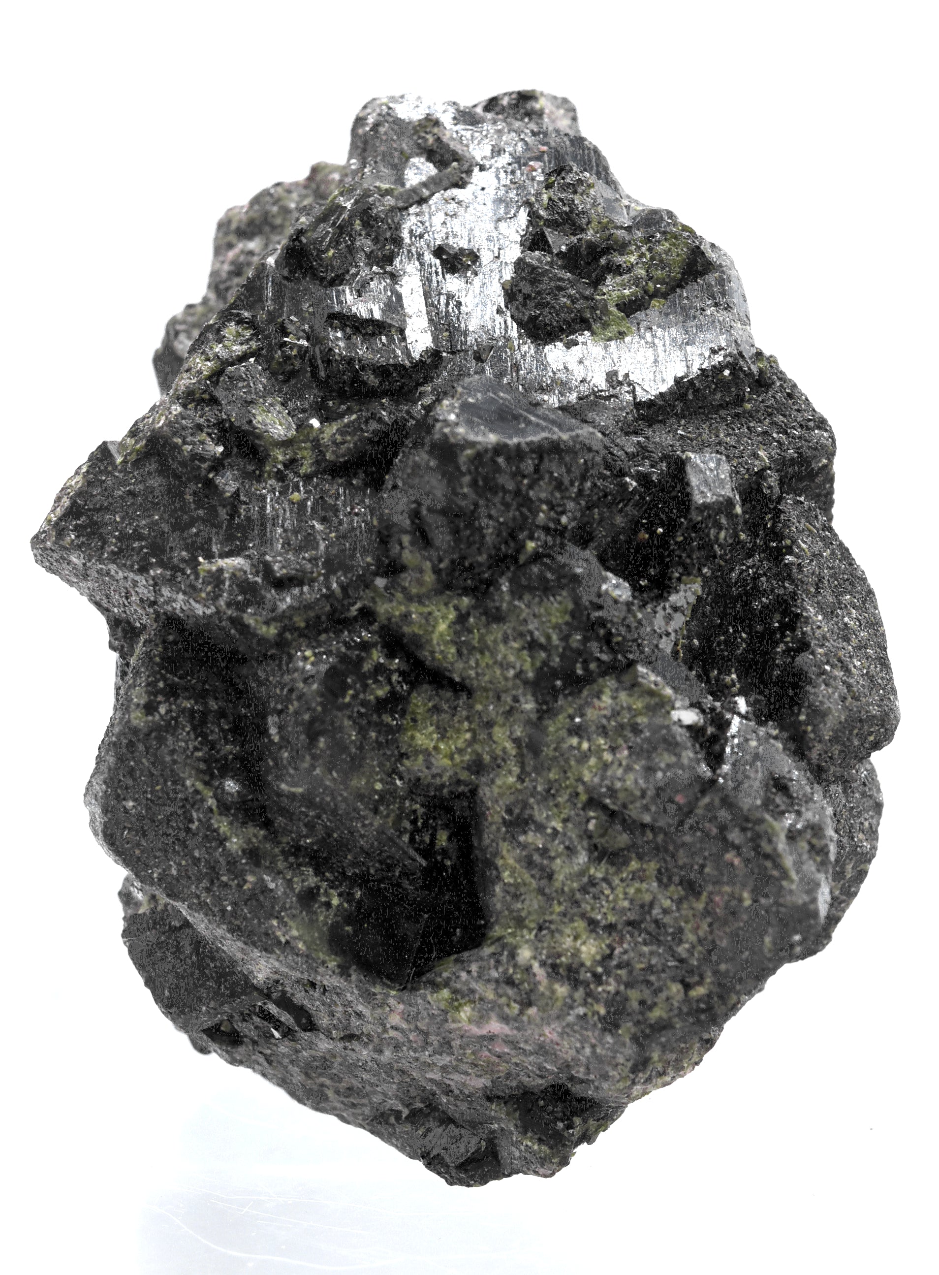 Beautiful Large Epidote Crystals Cluster - 337g