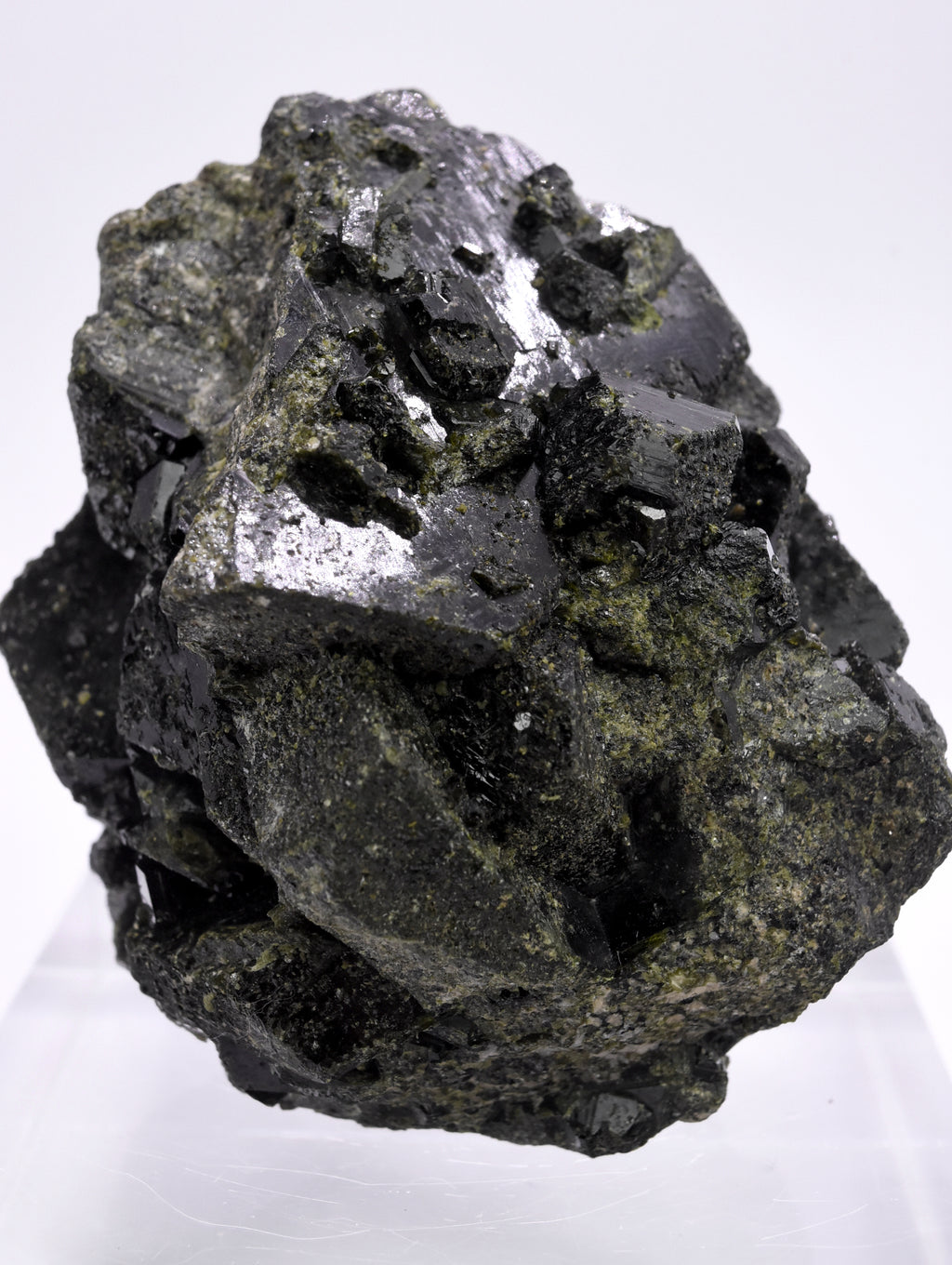 Beautiful Large Epidote Crystals Cluster - 337g