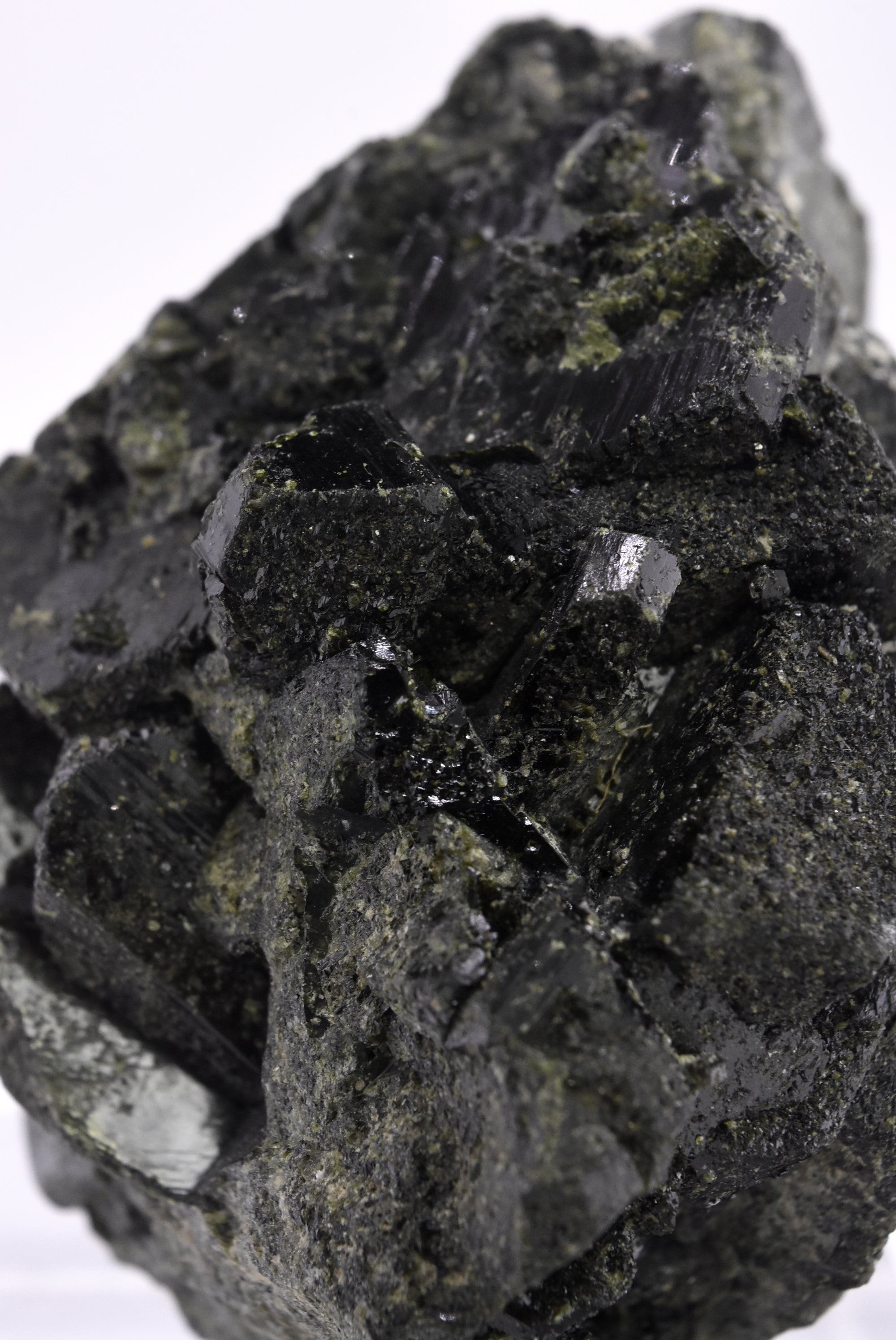 Beautiful Large Epidote Crystals Cluster - 337g