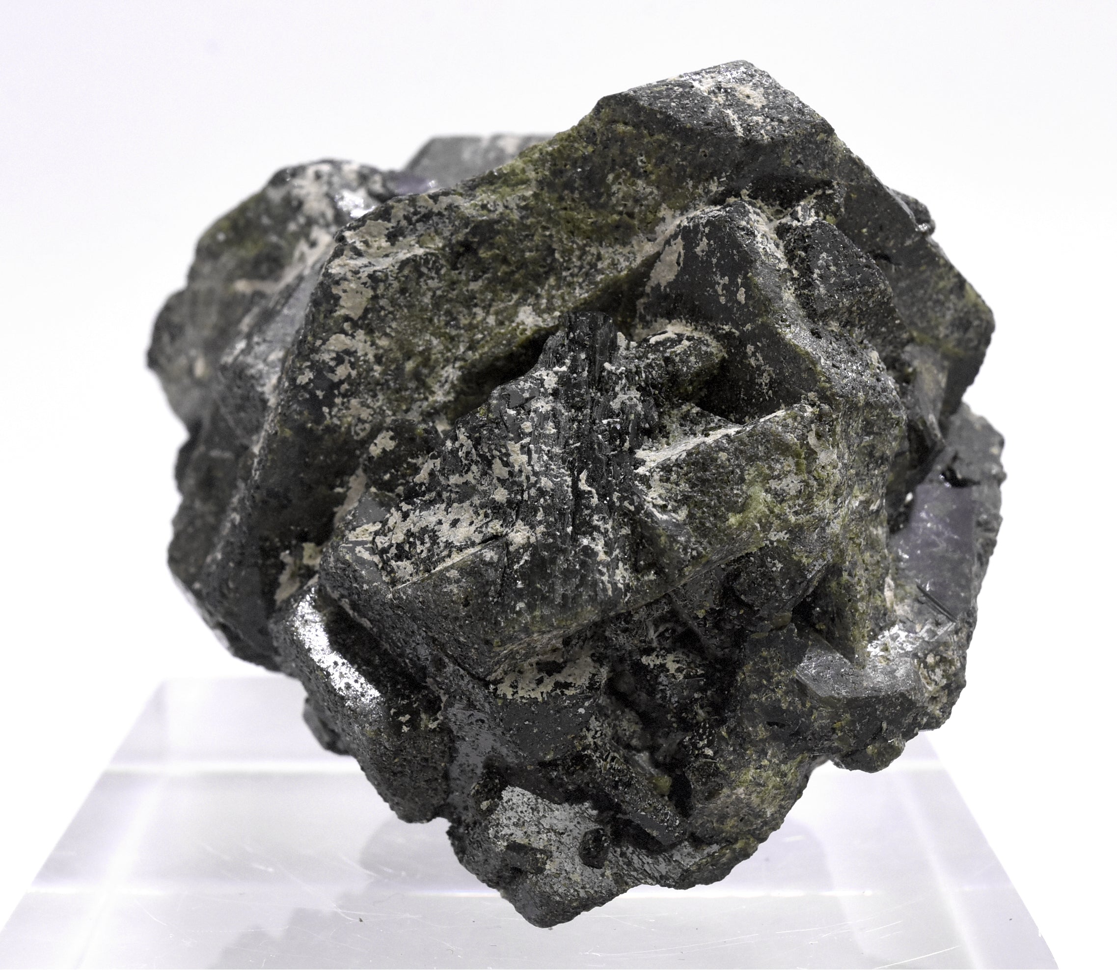 Beautiful Large Epidote Crystals Cluster - 337g