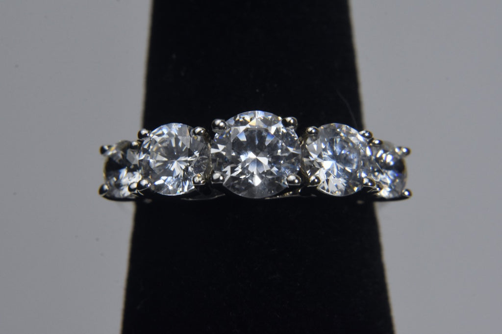 Epiphany - Sterling Silver Cubic Zirconia Ring - Size 6.25