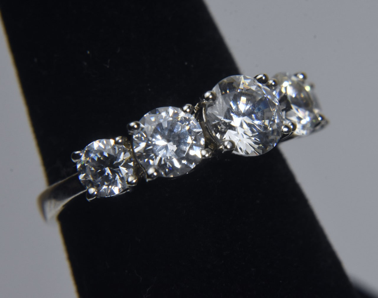Epiphany - Sterling Silver Cubic Zirconia Ring - Size 6.25