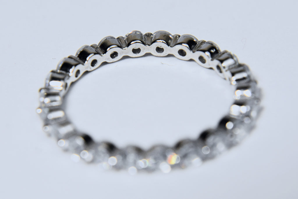 Sterling Silver Eternity Band - Size 8