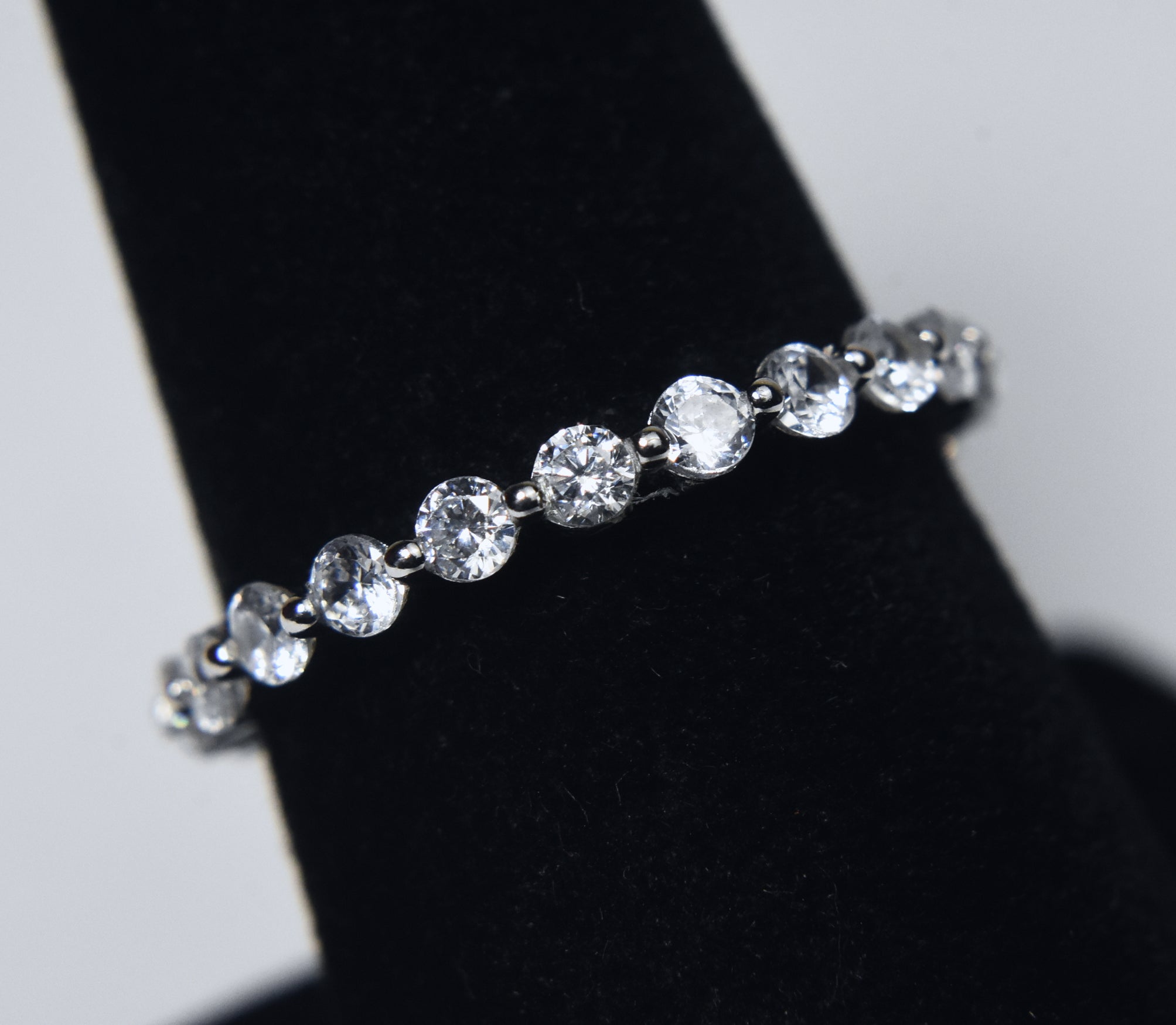 Sterling Silver Eternity Band - Size 8