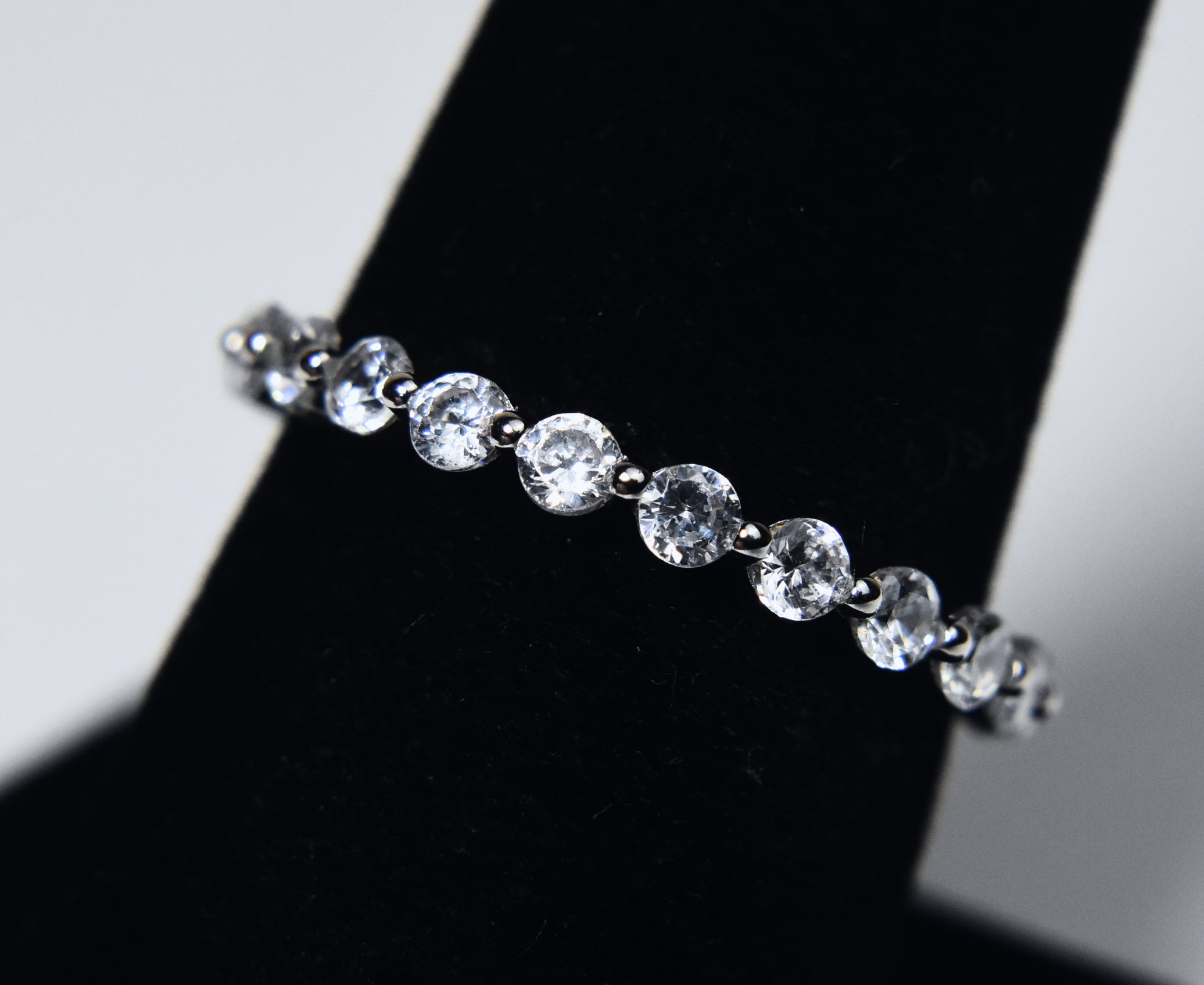 Sterling Silver Eternity Band - Size 8