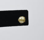 Vintage Faux Pearl Gold Tone Screw Back SINGLE Stud Earring
