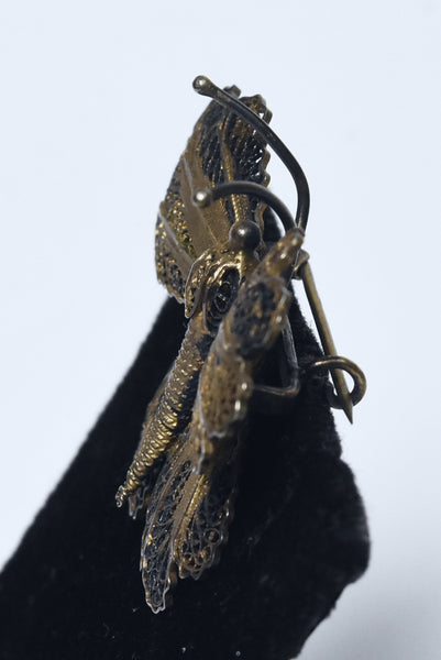 Vintage Filigree Butterfly Brooch