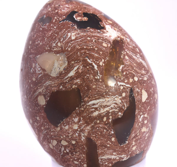 Stunning Vintage Mexican Fire Opal Polished Egg