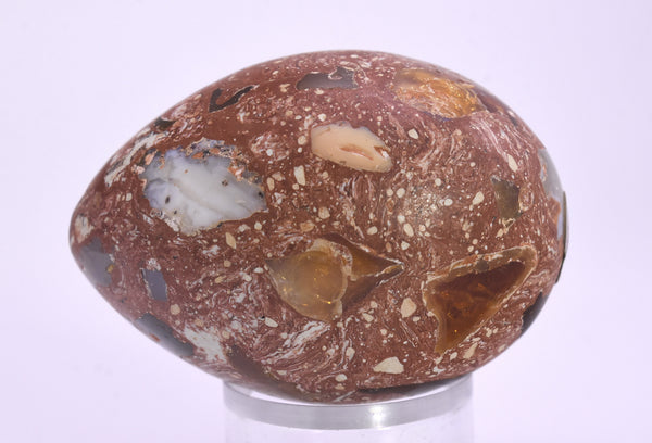 Stunning Vintage Mexican Fire Opal Polished Egg