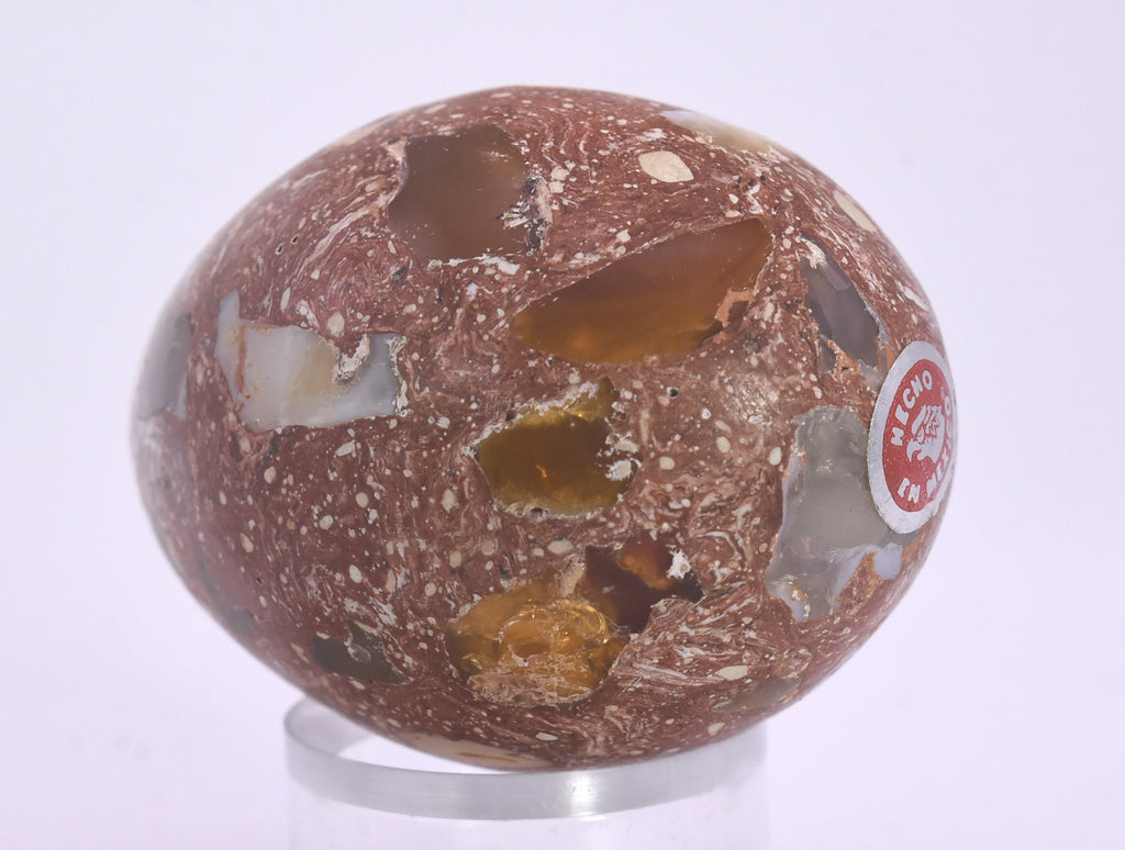 Stunning Vintage Mexican Fire Opal Polished Egg