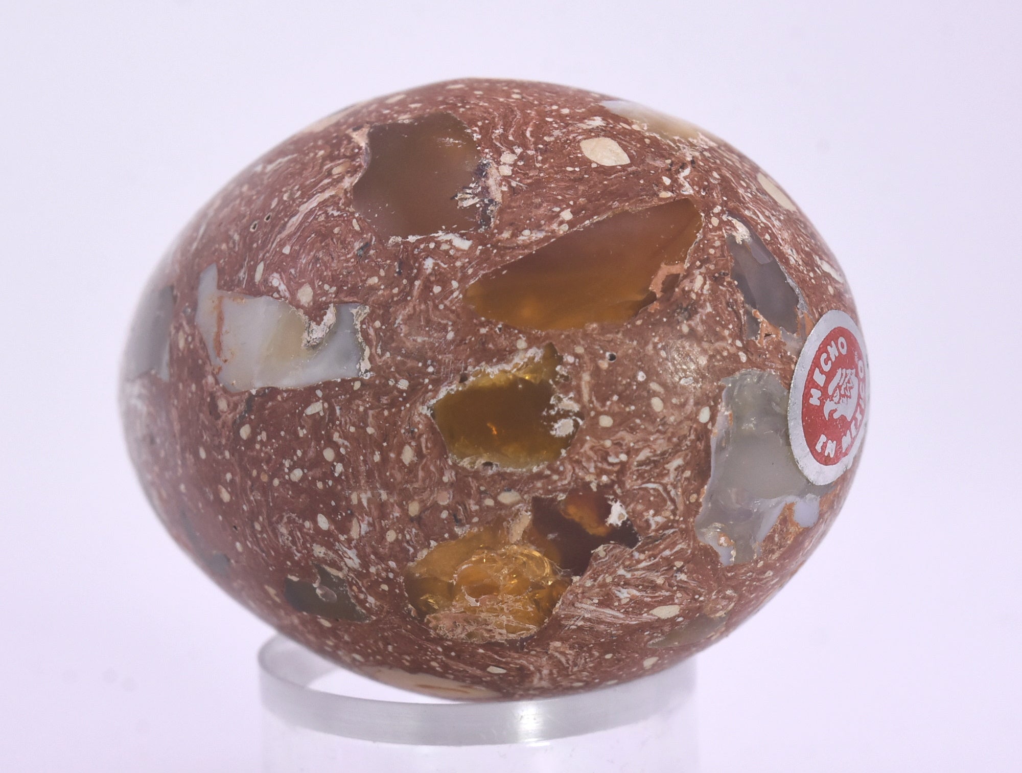 Stunning Vintage Mexican Fire Opal Polished Egg