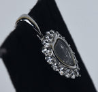 Dee Berkley - Sterling Silver Floating Crystals Heart Pendant