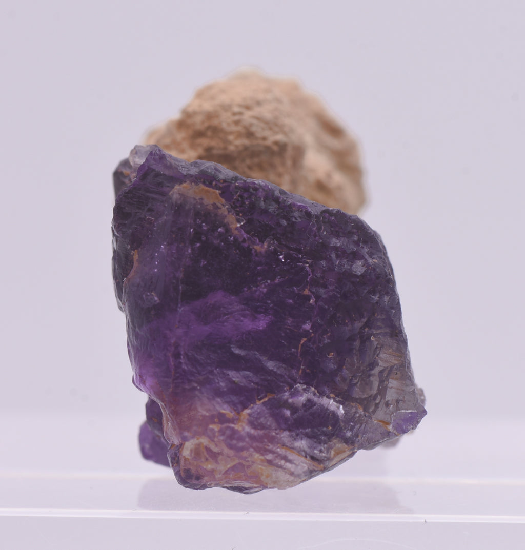 Stunning Unusual Habit Purple Fluorite Mineral Specimen