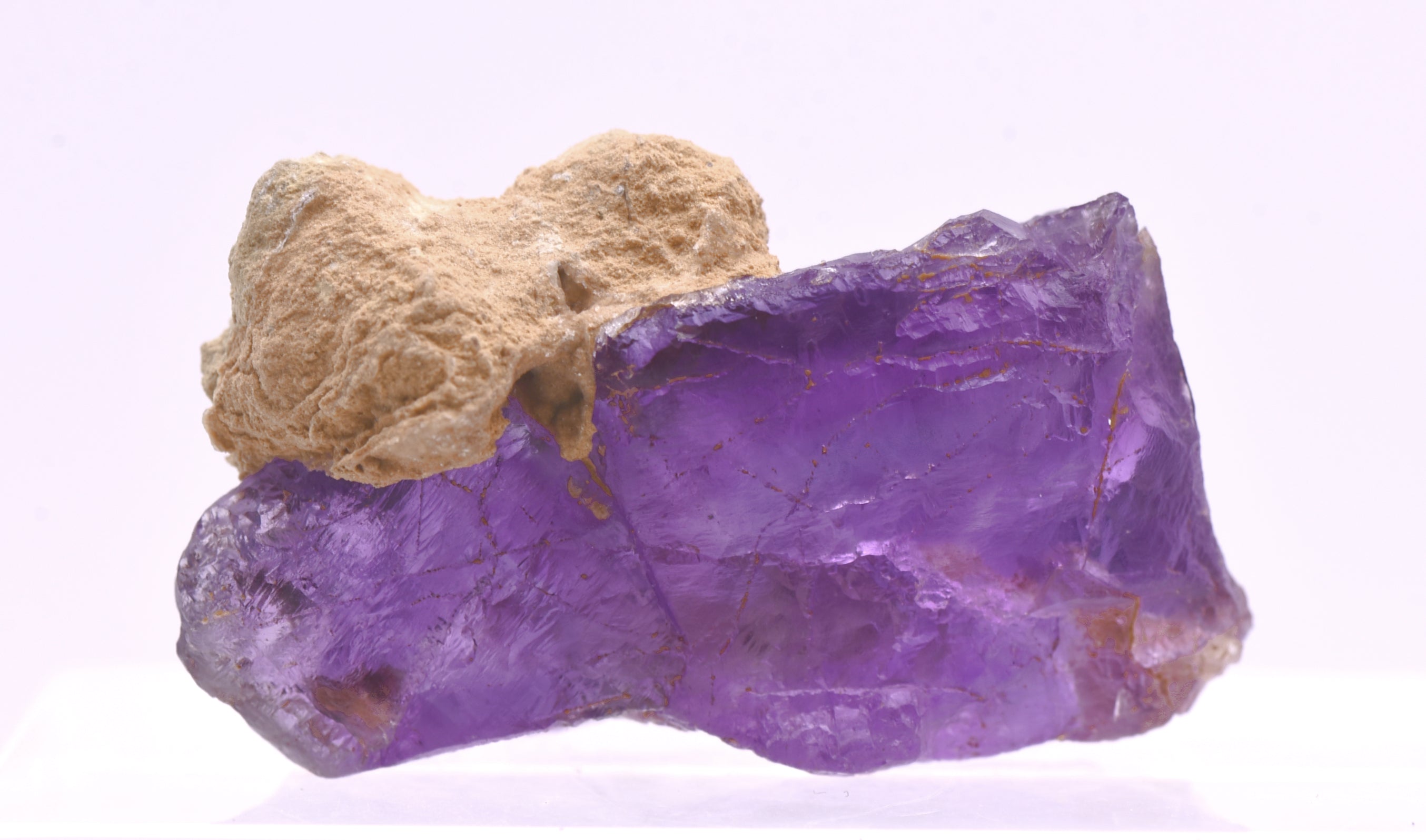 Stunning Unusual Habit Purple Fluorite Mineral Specimen